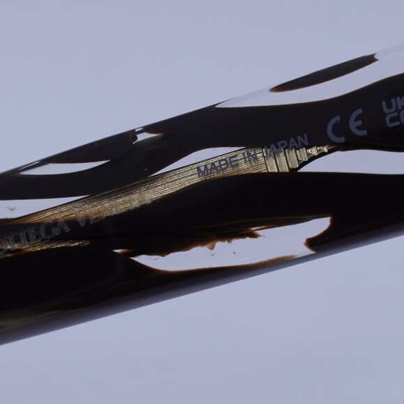 Bottega Veneta BV1143S 003 Sunglasses Striped Brown Rectangle Frame,Brown Lenses - Picture 8 of 11